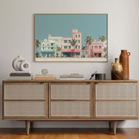 Pastel Dreams Along Ocean Drive