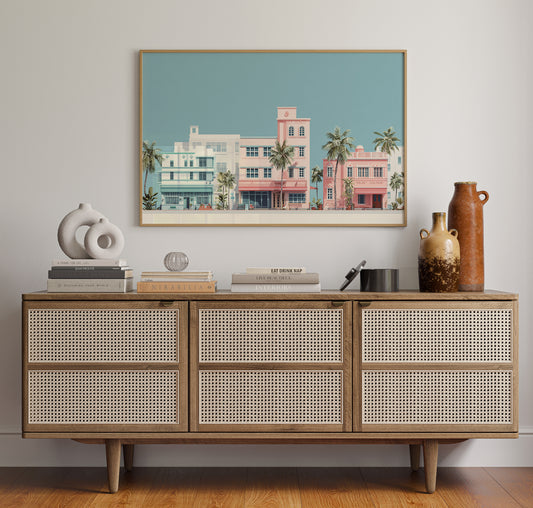 Pastel Dreams Along Ocean Drive