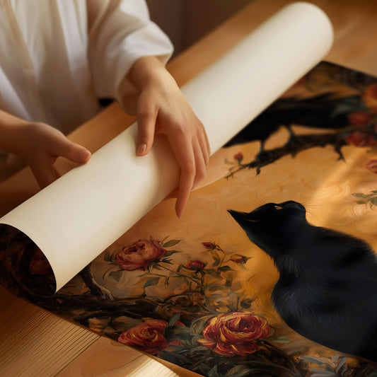 Moonlit Conversations Among Roses