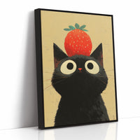 Black Cat Dreams Of Strawberry Days