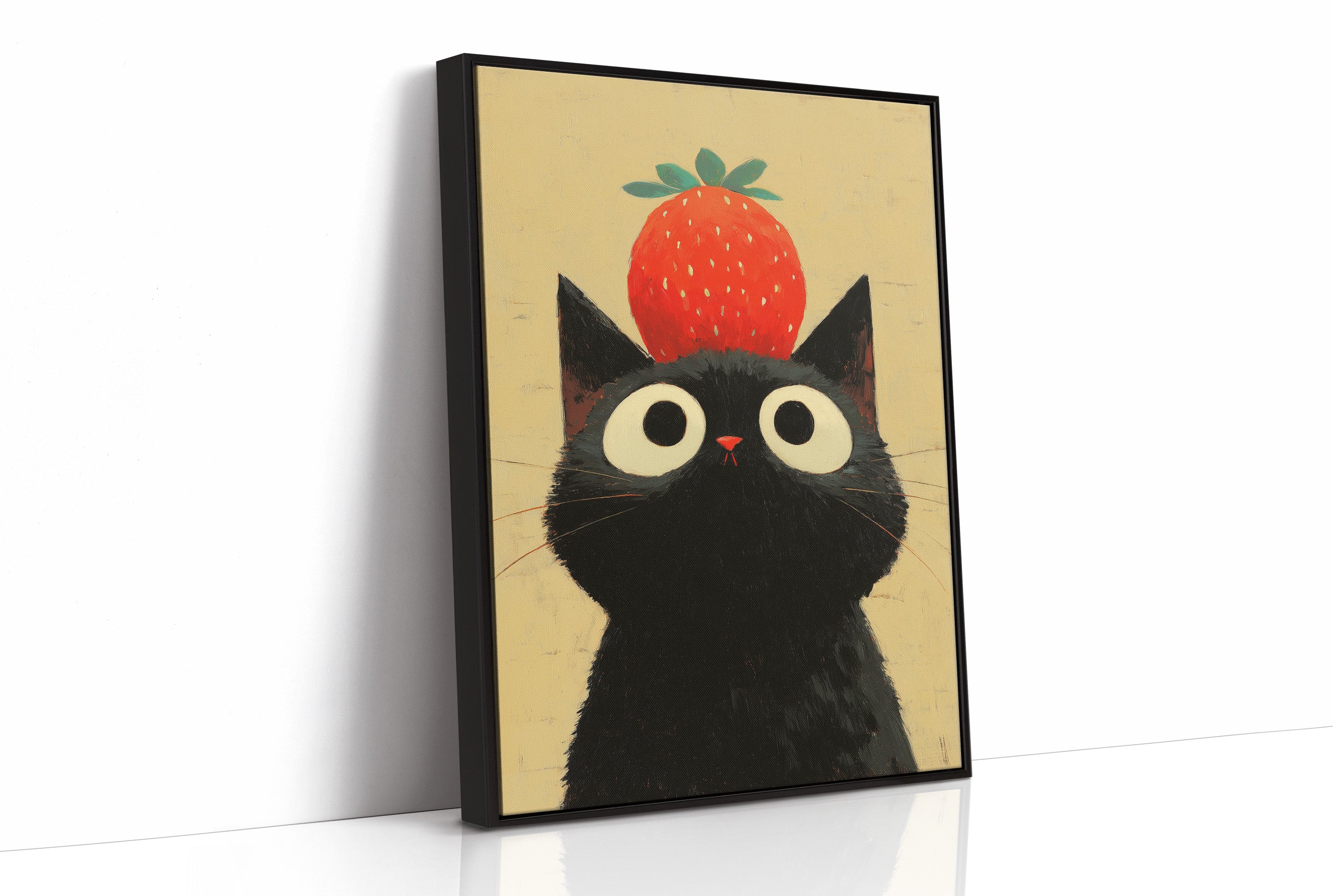 Black Cat Dreams Of Strawberry Days