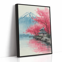 Pink Cherry Blossoms Dance Near Fuji