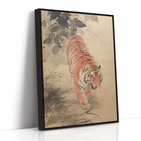 Silent Steps Through Misty Bamboo