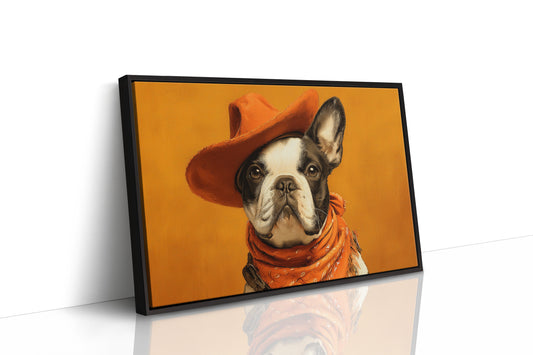 Sunset Pup Rides The Range