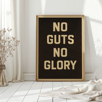 No Guts No Glory Vintage Poster