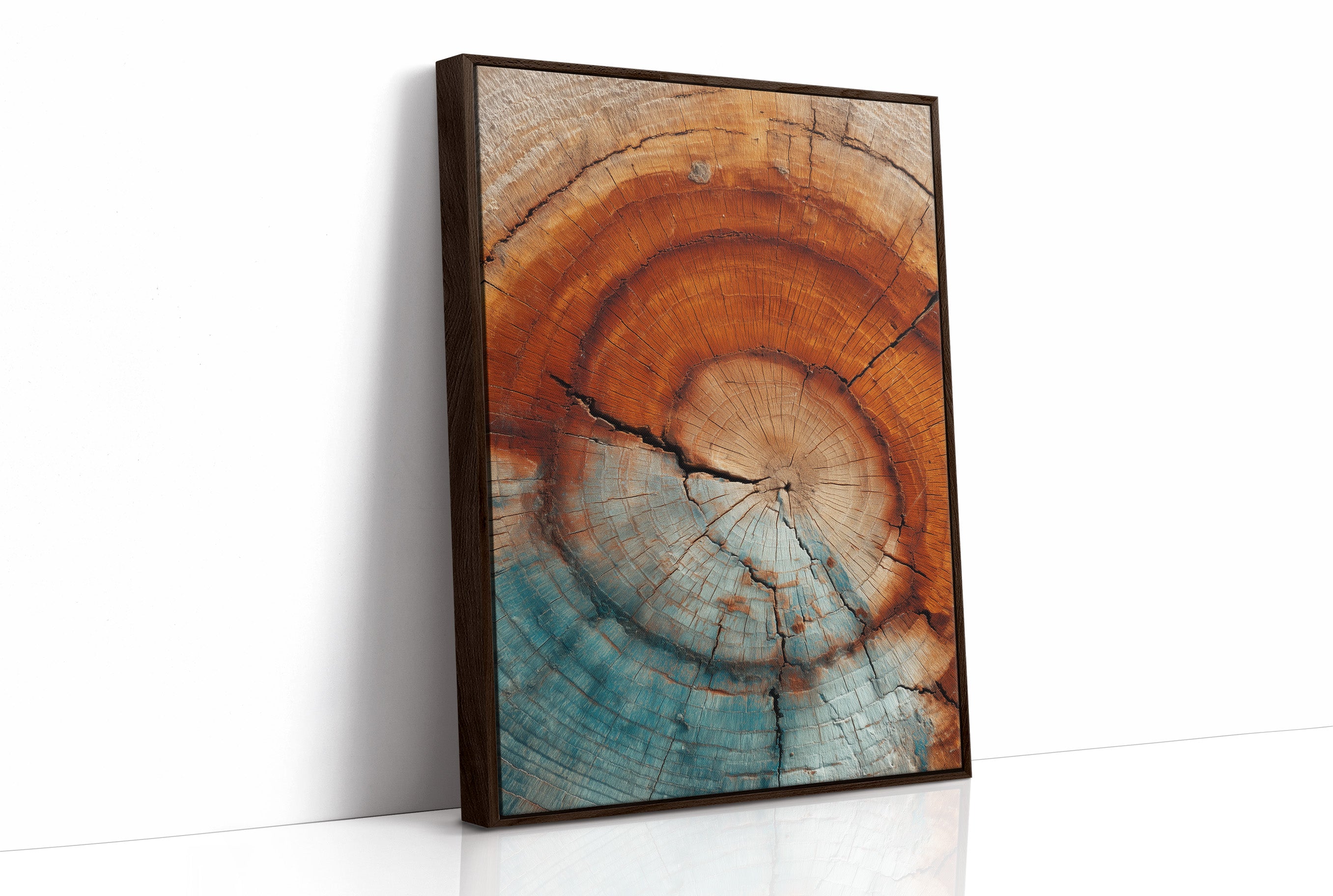 Rings of Time in Ember and Teal