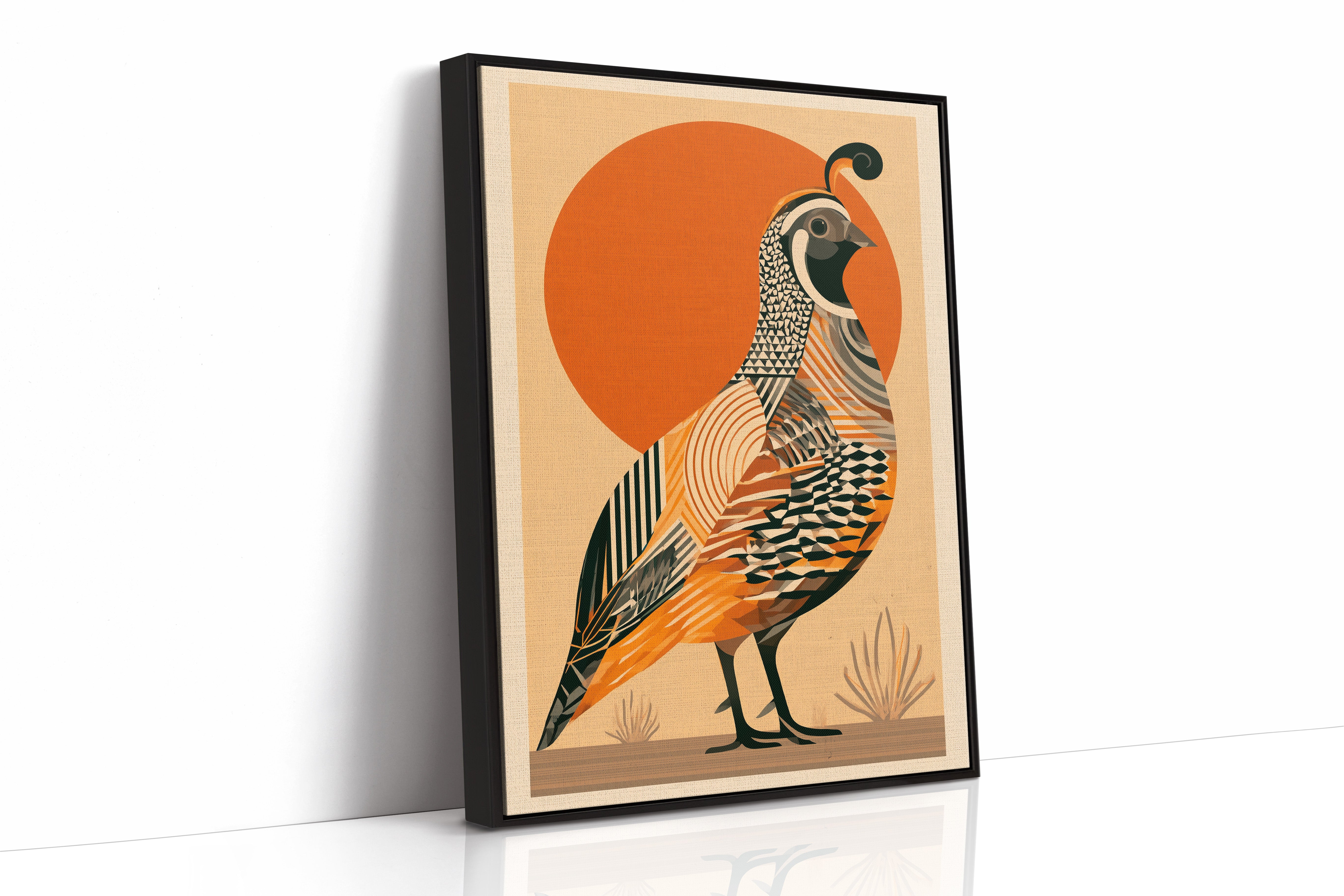 Desert Quail at Sunrise