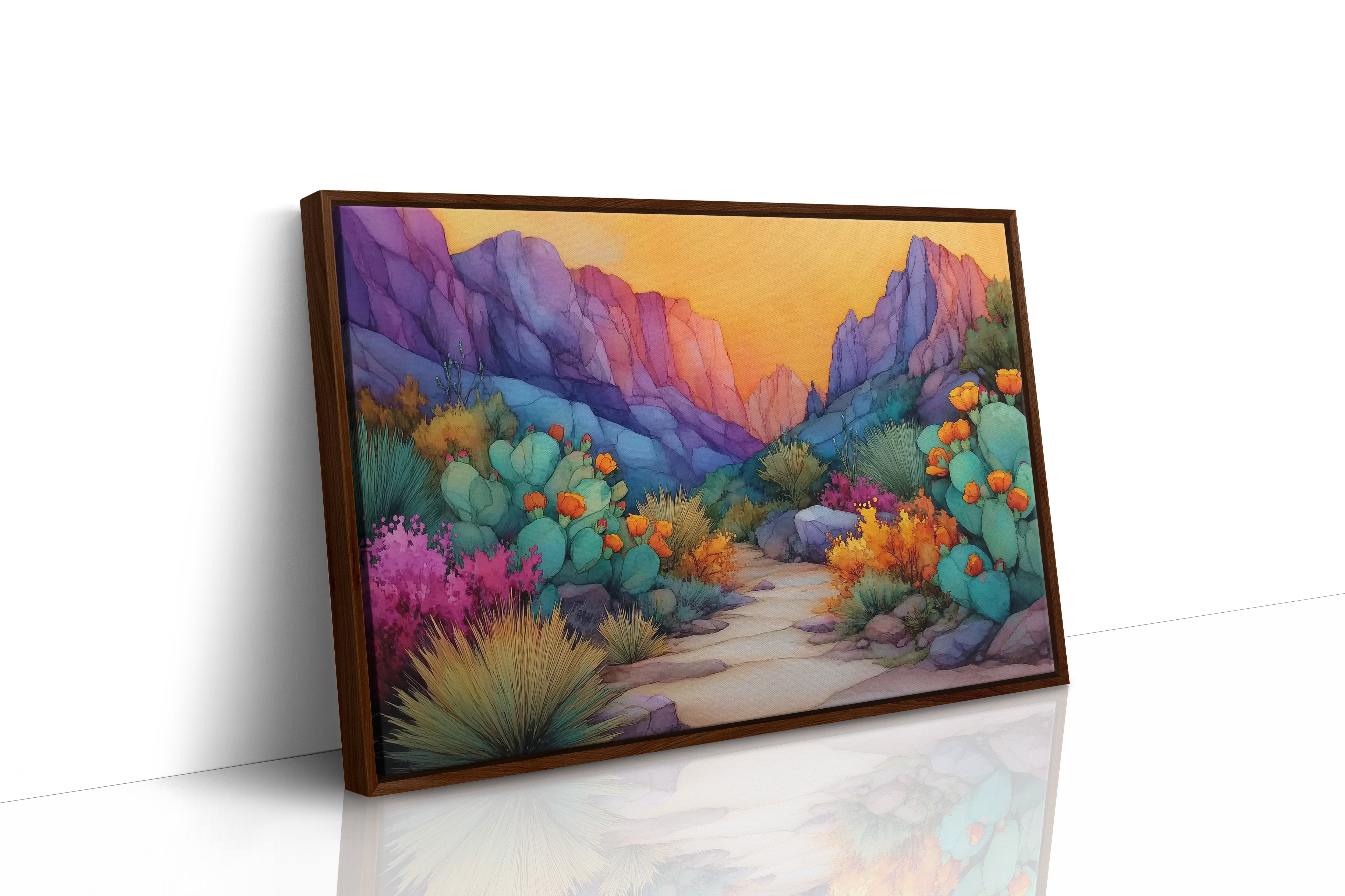 Cactus Blooms Paint Desert Rainbows