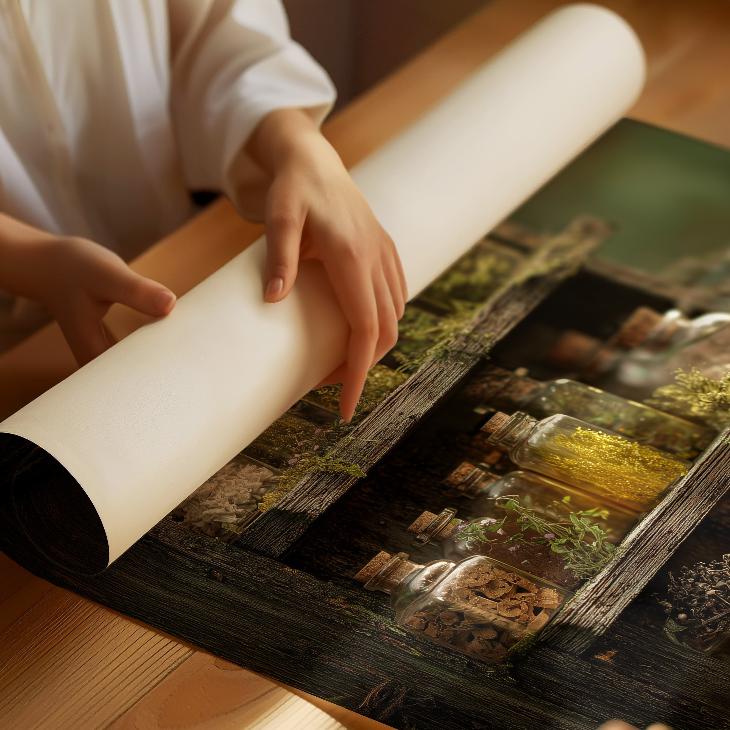 Forest Secrets In Glass Bottles