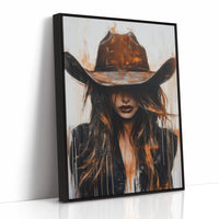 Cowgirl in Crimson – Modern Western Grit