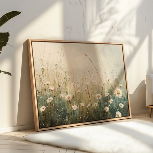 Morning Light Dances Through Daisies