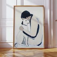 Loyal Hearts In Navy And White