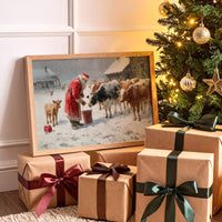 Winter Barn Brings Christmas To Cows