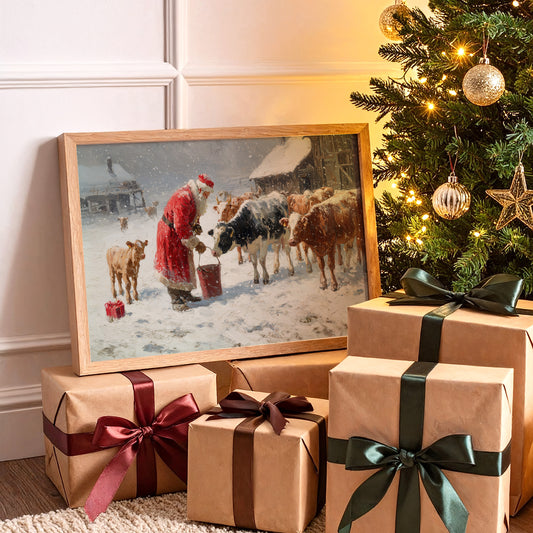 Winter Barn Brings Christmas To Cows