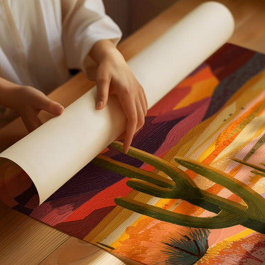 Saguaros Paint Their Evening Stories