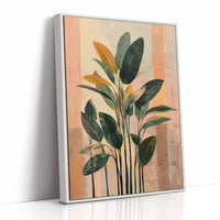 Tropical Whispers in Coral Sunset