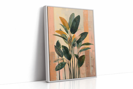 Tropical Whispers in Coral Sunset
