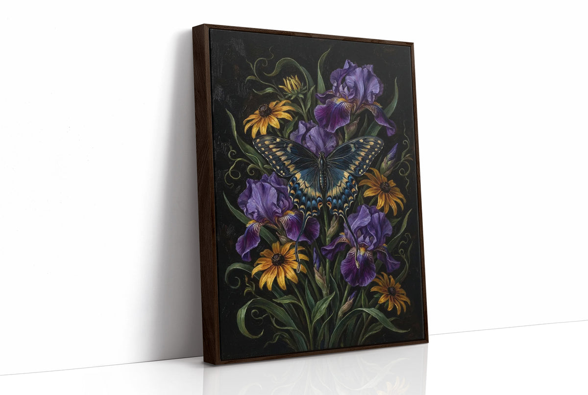 Swallowtail in the Iris Bed