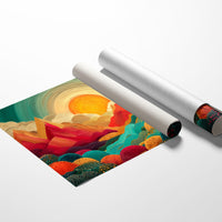 Mountains Dance In Coral Light