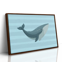 Blue Whale Canvas Art