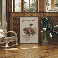 Barrel Racing Dreams - Dynamic Cowgirl & Horse