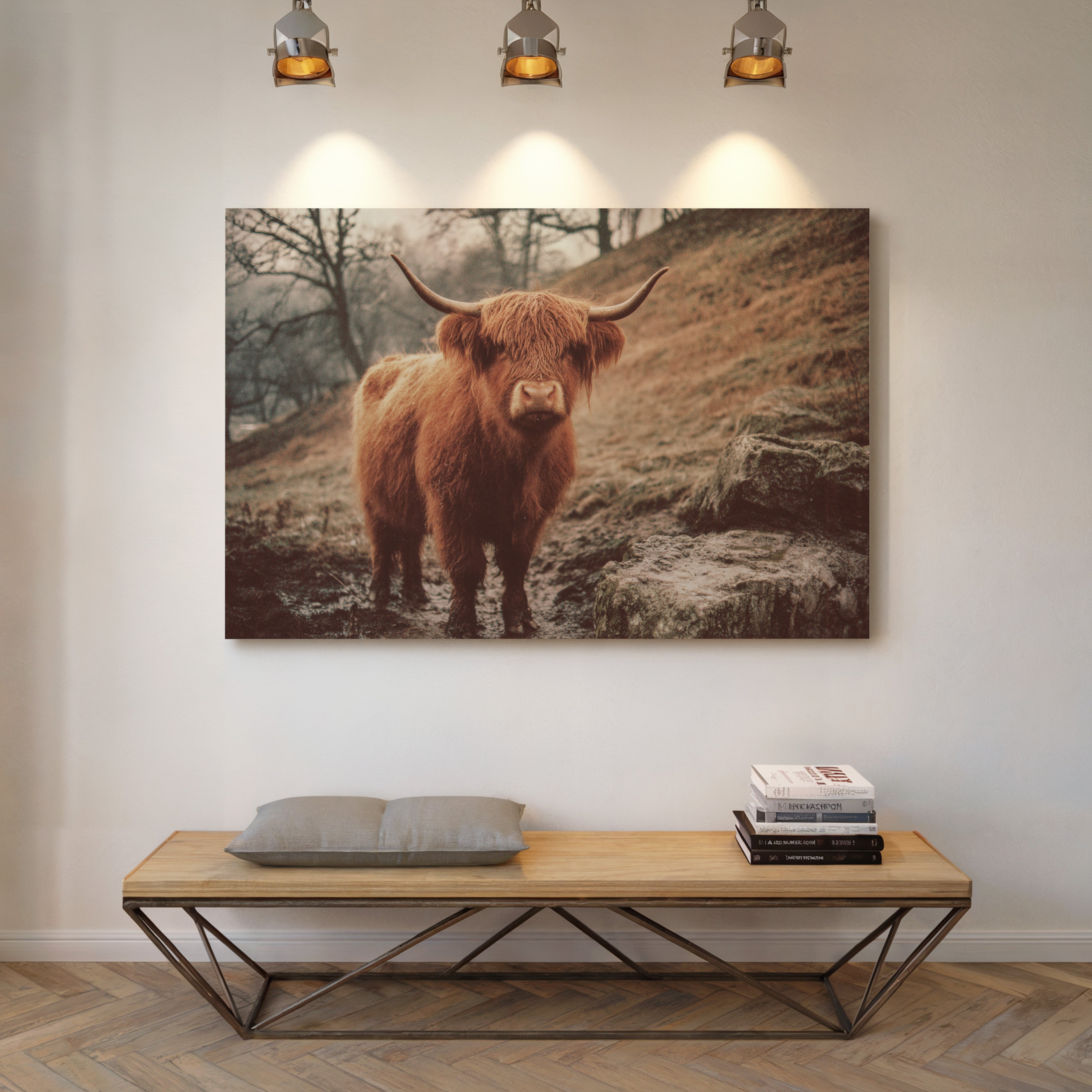 Highland Morning Mist And Stone