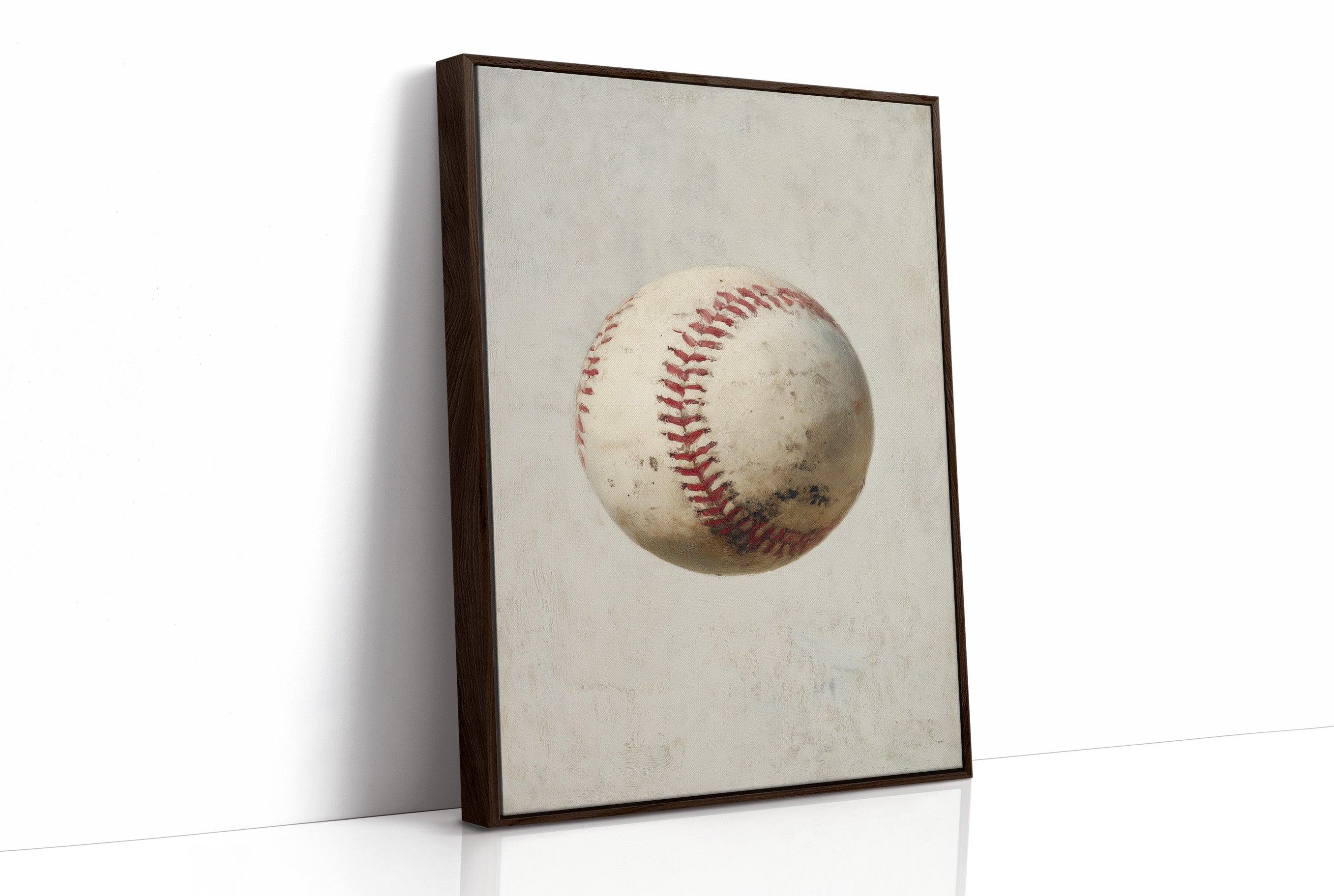 Vintage Baseball in Neutral Tones