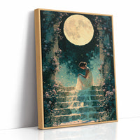 Moonlit Rose Garden Steps