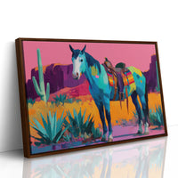 Turquoise Stallion Meets Desert Dawn