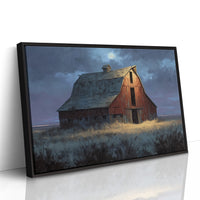 Moonlit Barn Stands Against Time