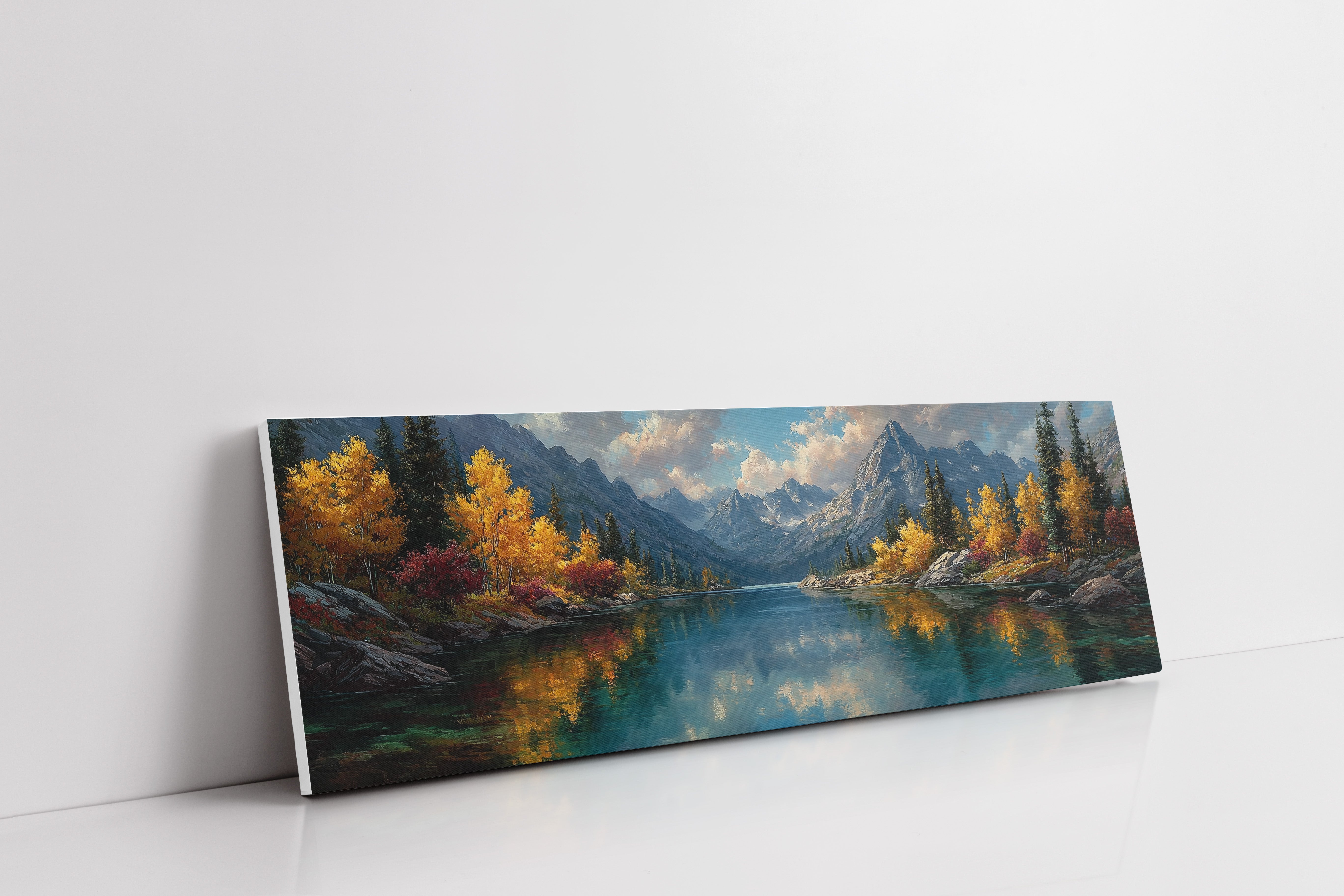 Autumn Reflections Beneath Alpine Peaks