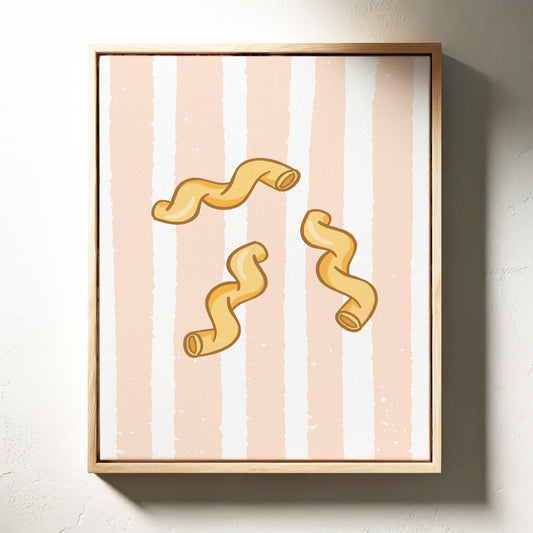 Pasta Dances Through Blush Stripes