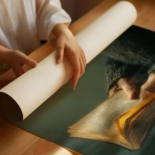 Golden Pages In Gentle Hands