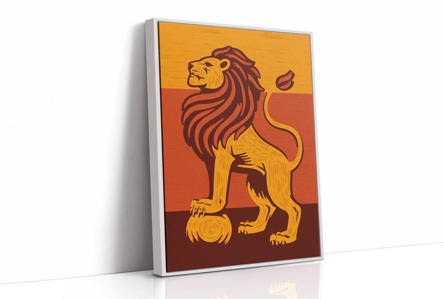 Regal Guardian in Amber Sunset