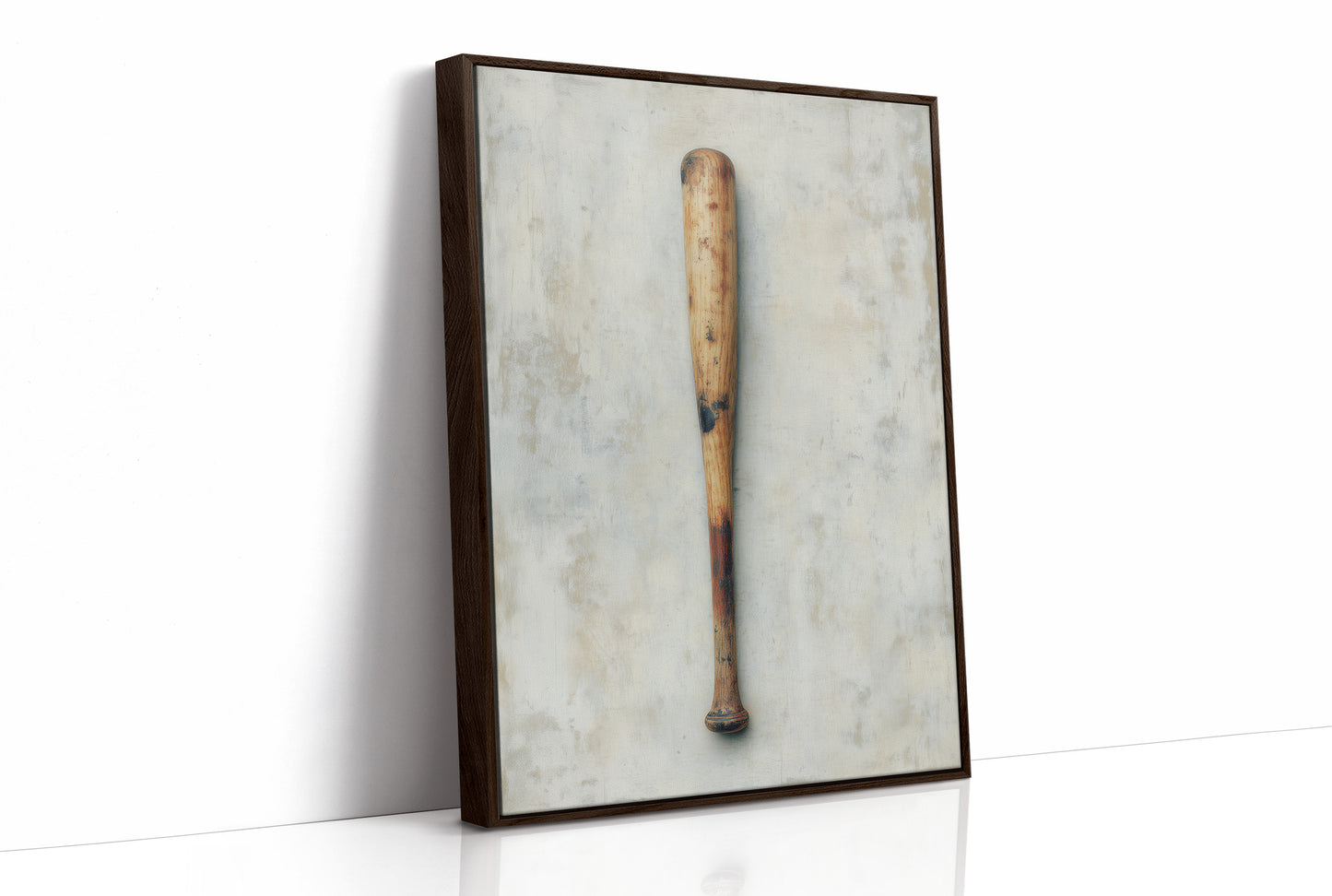 Weathered Wooden Baseball Bat
