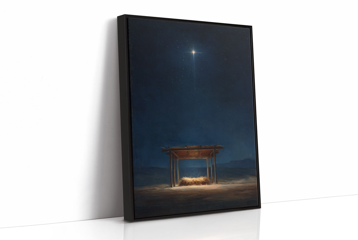 Celestial Guide Above Humble Cradle