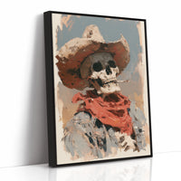Desert Desperado: Smoking Skeleton Cowboy