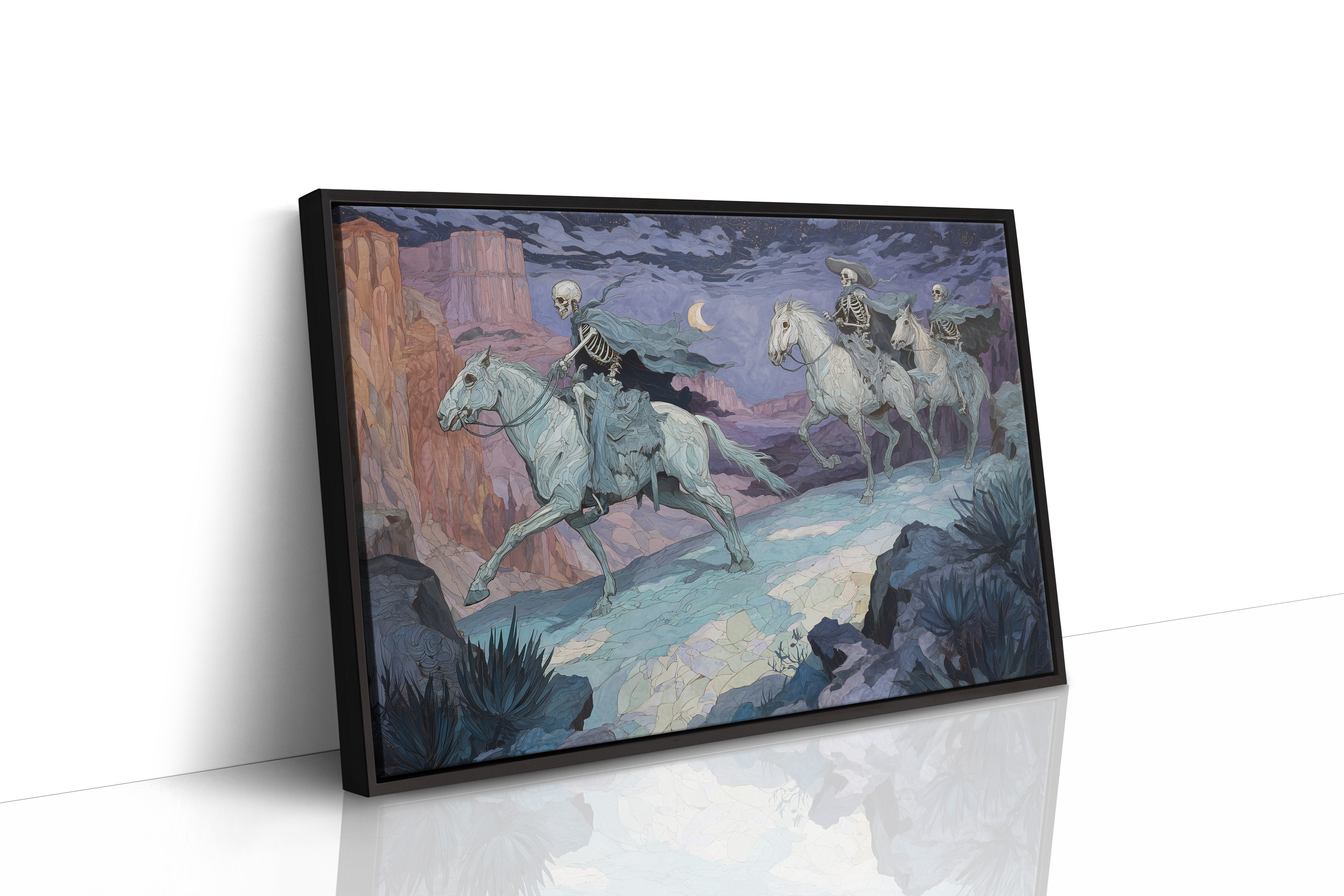 Pale Riders Cross Midnight Canyon