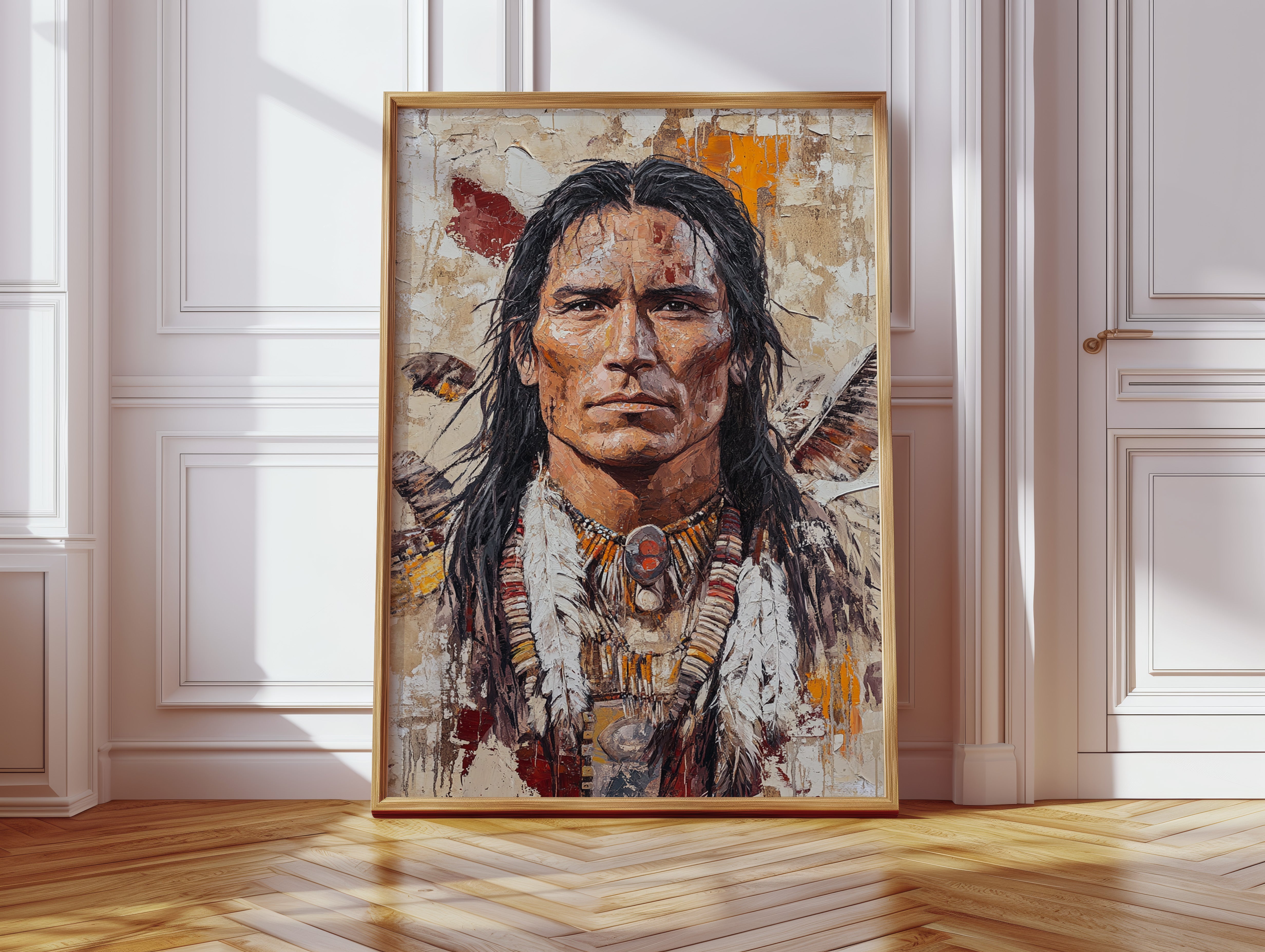Spirit of the Plains Warrior Portrait