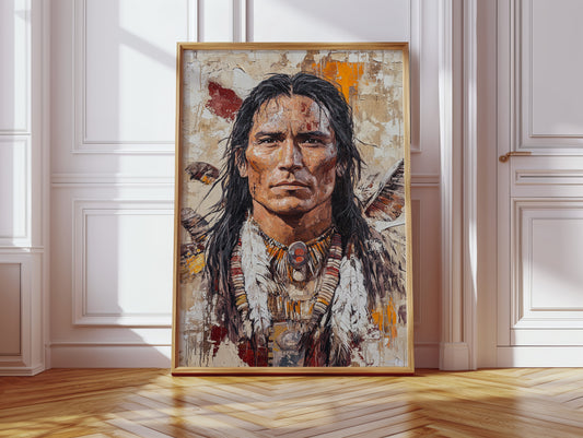 Spirit of the Plains Warrior Portrait