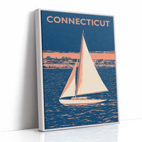 Coastal Sailboat Night Duotone