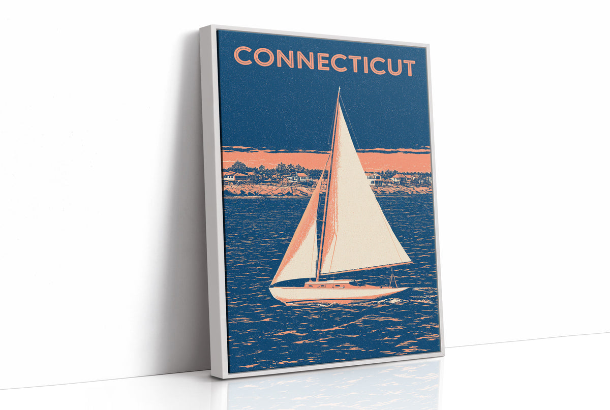 Coastal Sailboat Night Duotone