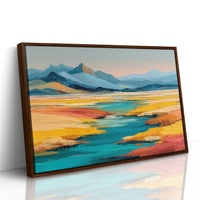 Turquoise Rivers Meet Golden Prairie