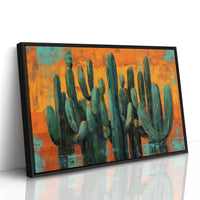 Saguaros Against Copper Sky