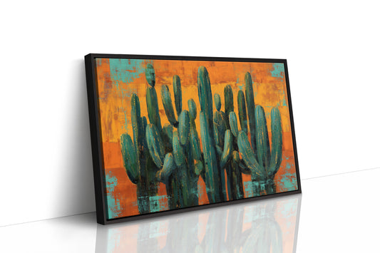 Saguaros Against Copper Sky