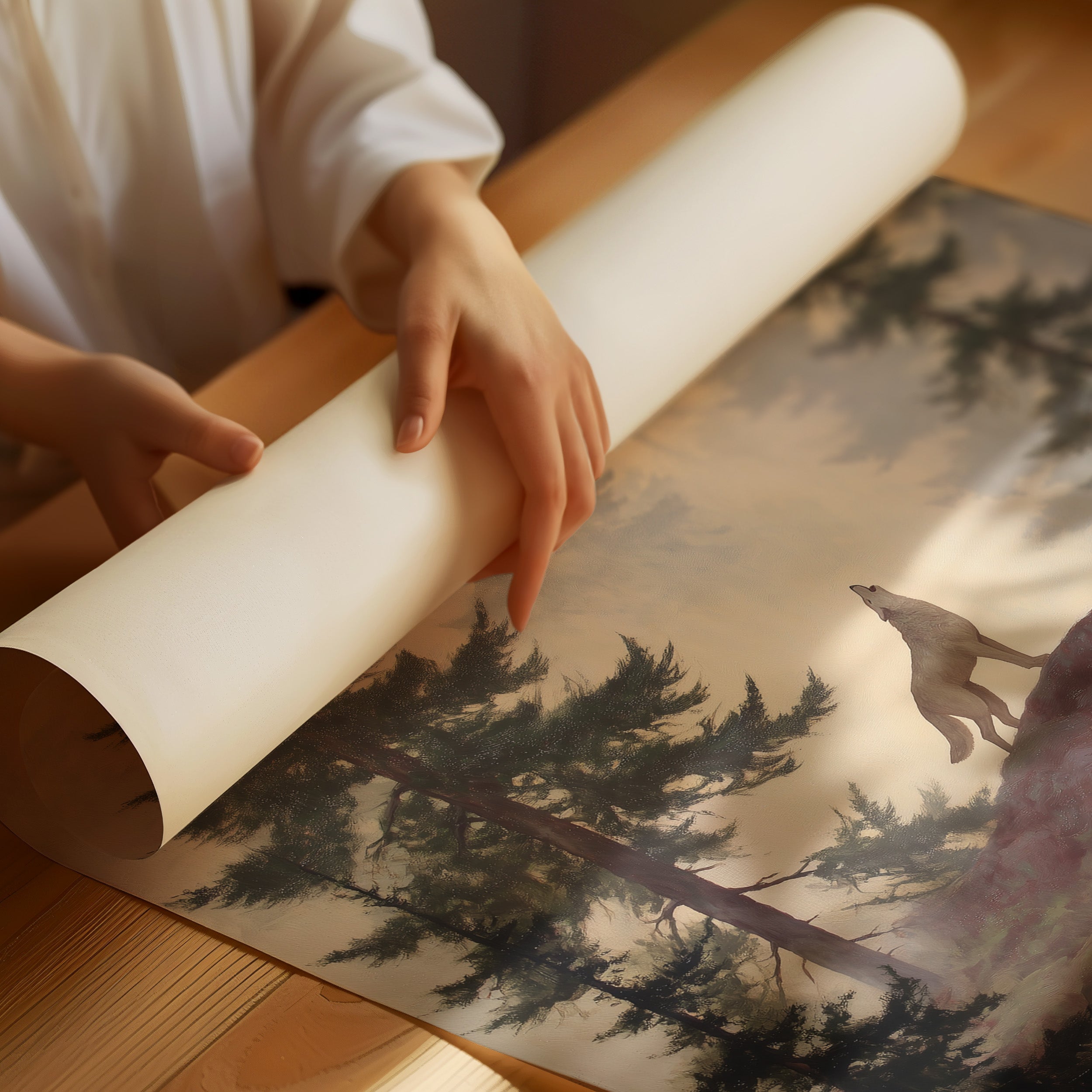 Lone Call Among Ancient Pines