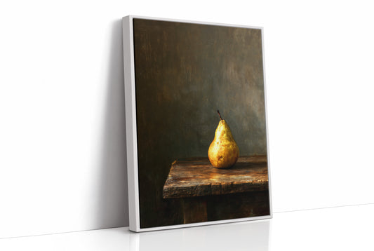 Solitary Pear In Golden Hour