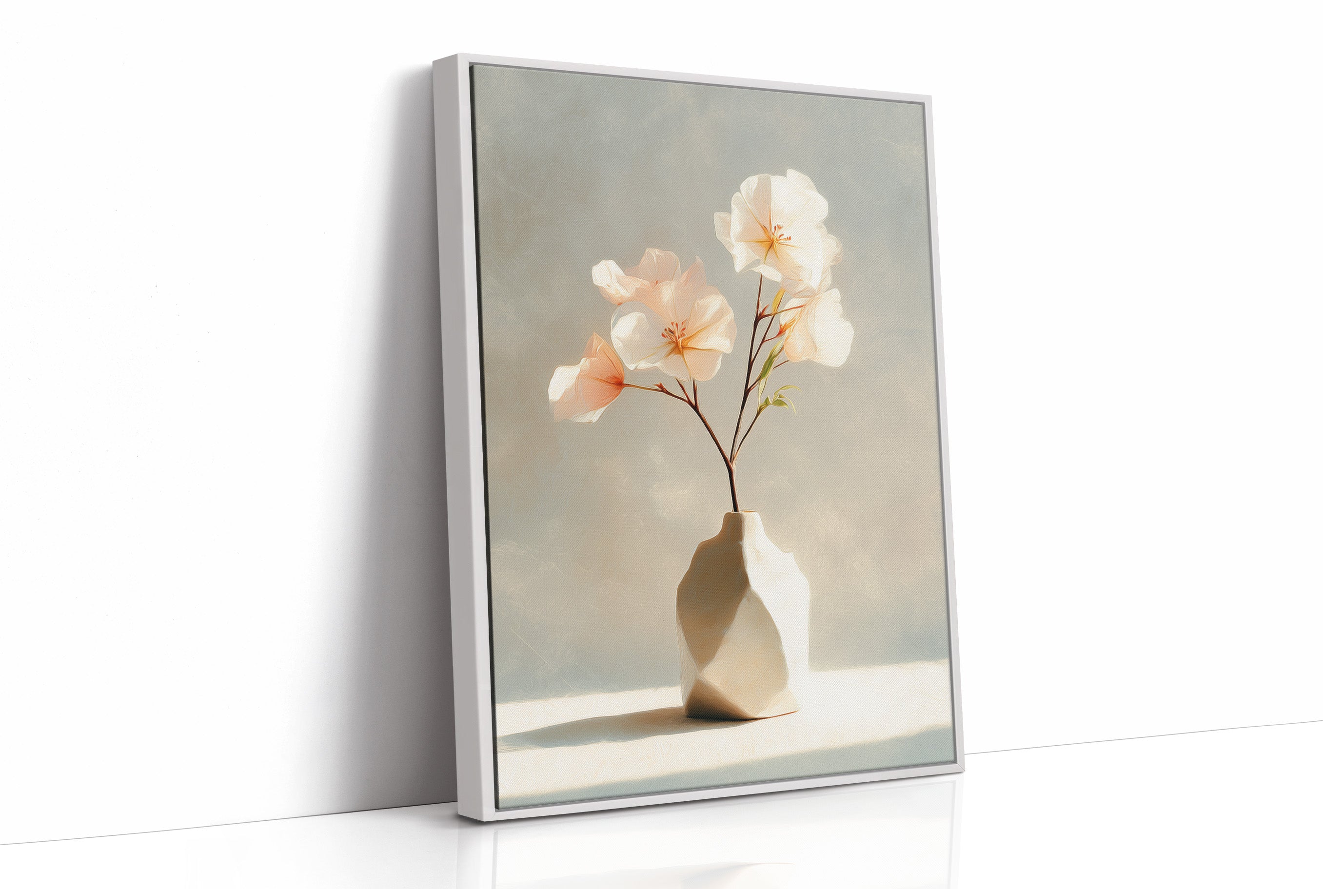 Delicate Blossoms in Blush and Cream