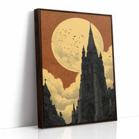 Cathedral Under a Copper Moon