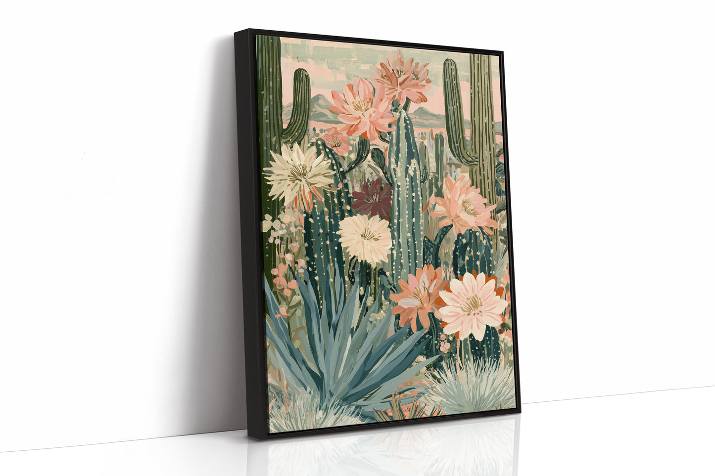 Desert Sunset: Pastel Botanical Bloom